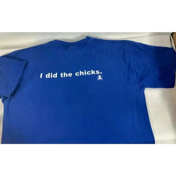 The Chicks- I Did The Chicks 2000 Vintage Dixie Chicks Fly Blue/white Size XL - Picture 7 of 9